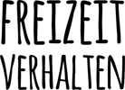 Freizeitverhalten Logo Schriftzug 2